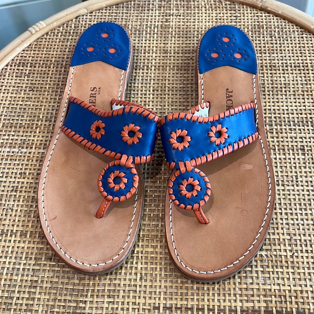 Ladies Jack Rogers sandals Florida Gator colors